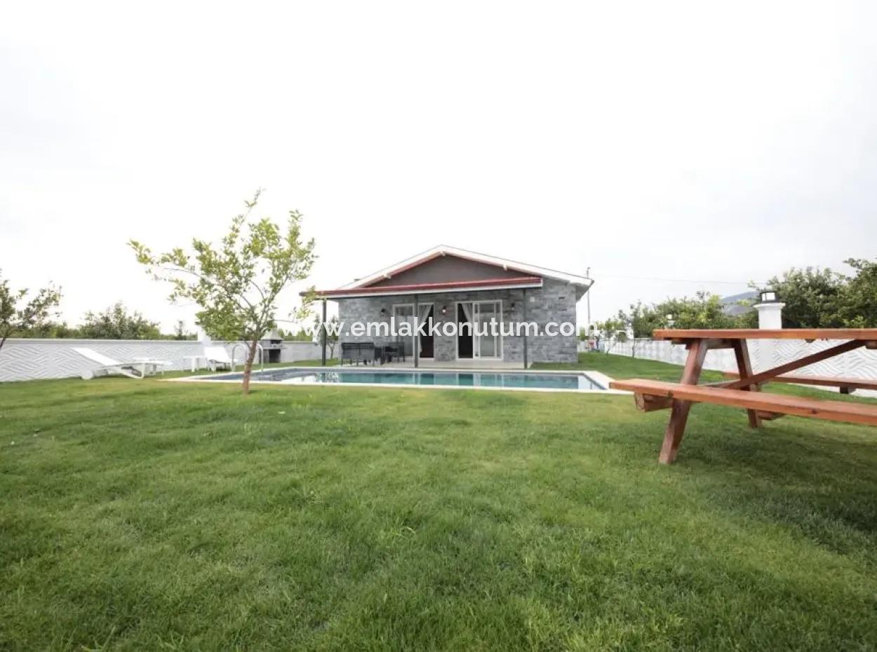 Neu Eingerichtetes 3 1 Luxushaus Mit Swimmingpool Auf 2.000 M2 Grundstück In Muğla Ortaca Karadonlar Zu Verkaufen