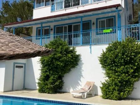 Muğla Dalyan Gökbelde Freistehende Möblierte Villa Mit Meerblick Zu Vermieten