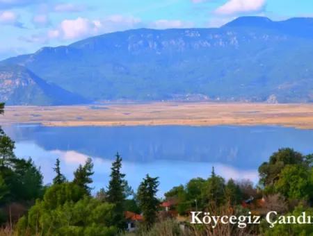 600M2 Wohngrundstück Mit Seeblick Zum Verkauf In Köyceğiz Çandır Bio-Dorf