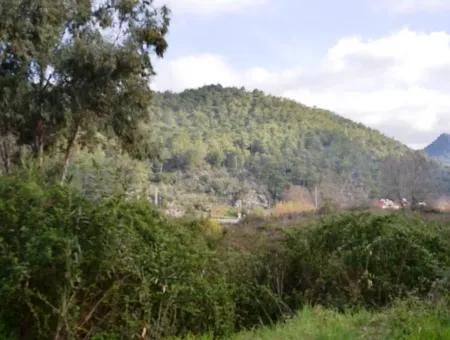 Grundstück Zu Verkaufen In Göcek In Der Nähe Des Strandes, Mit Einem Projekt Inlice