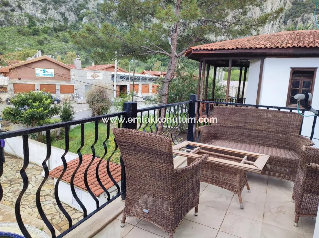 1 1 Apartment For Daily Rent In Dalyan, Mugla Near Dalyan Canal With Swimming Pool