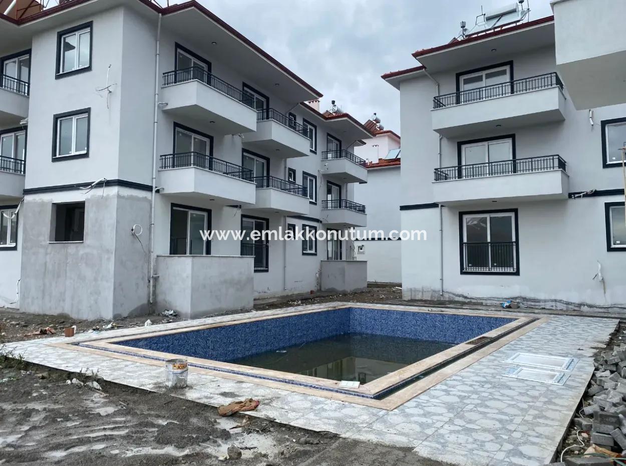 1 1 New Apartment With Pool Close To Ortaca Center For Rent