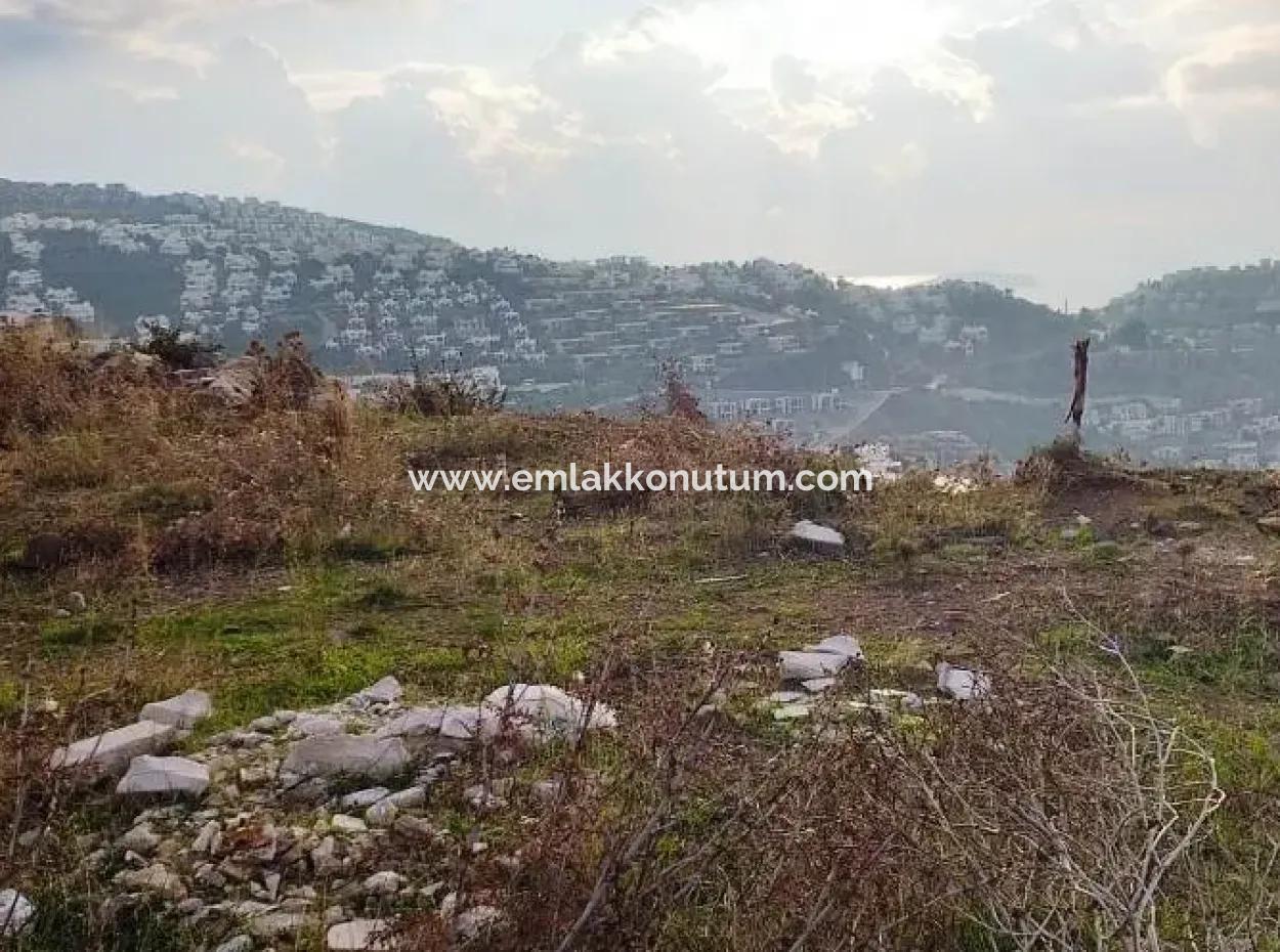 Plot With Sea Views For Sale In Bodrum Bitez