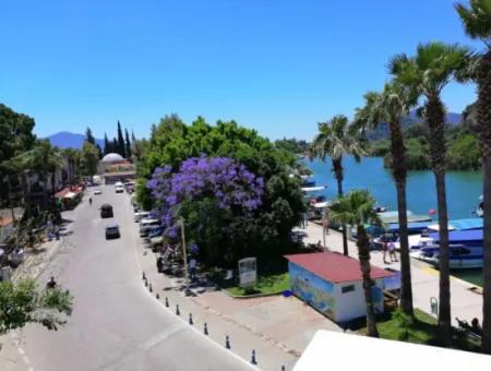 Canal Front 1 1 Furnished Penthouse For Rent In The Center Of Dalyan
