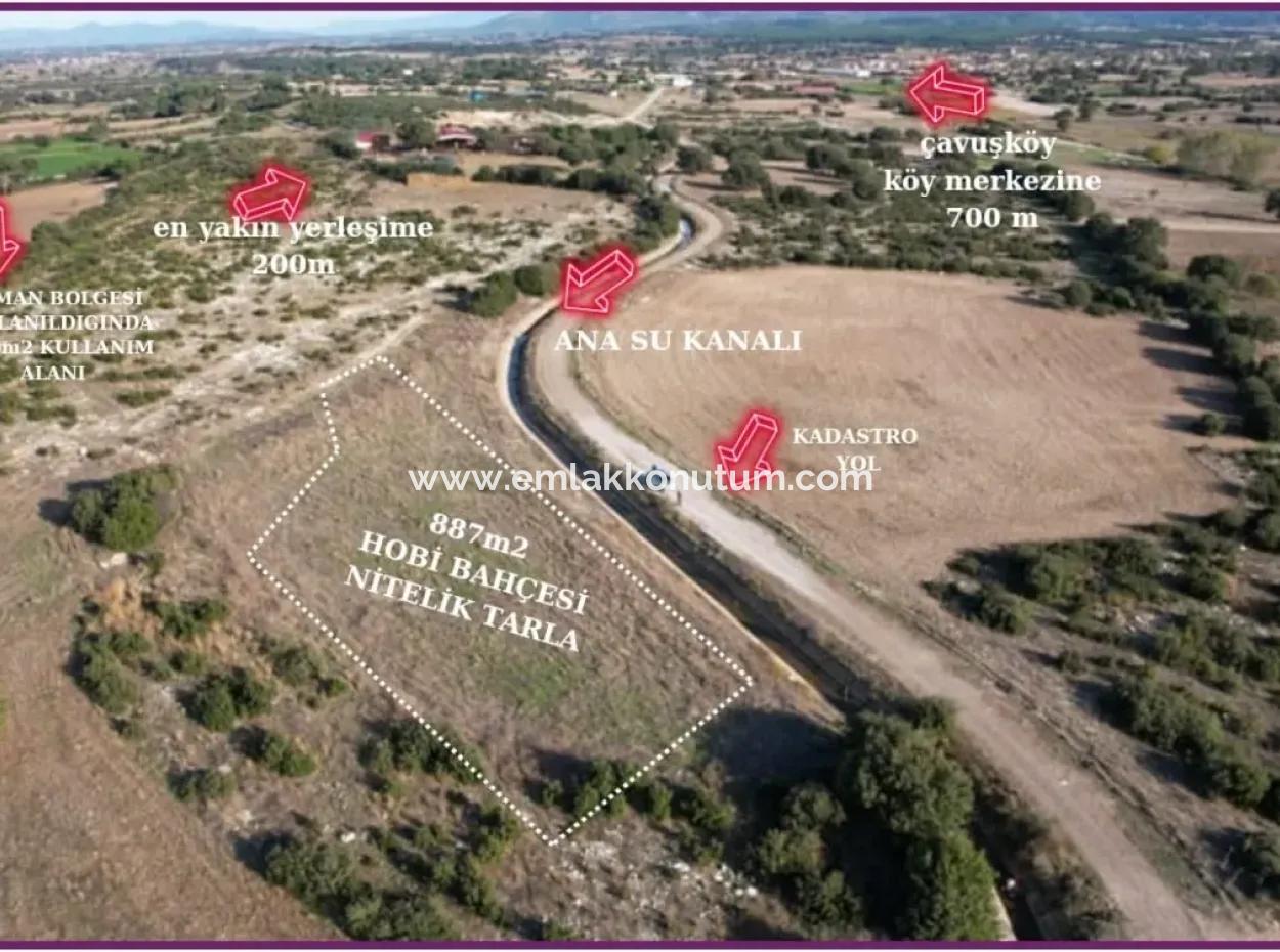 Çanakkale Bayramiç Çavuşköyde 886 M2 Müstakil Tapulu Hobi Bahçesi Satılık