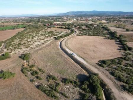Çanakkale Bayramiç Çavuşköyde 886 M2 Müstakil Tapulu Hobi Bahçesi Satılık