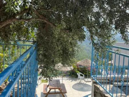 Muğla Dalyan Gökbelde Deniz Manzaralı Müstakil Eşyalı Villa Kiralık