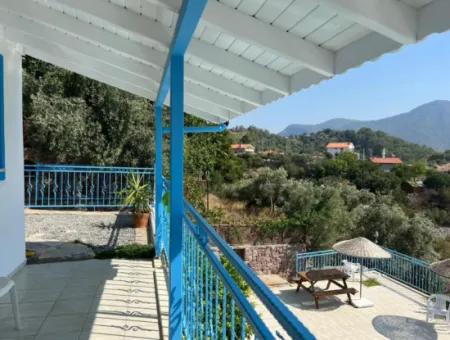 Muğla Dalyan Gökbel De 4+1 Deniz Manzaralı Müstakil Eşyalı Villa Satılık